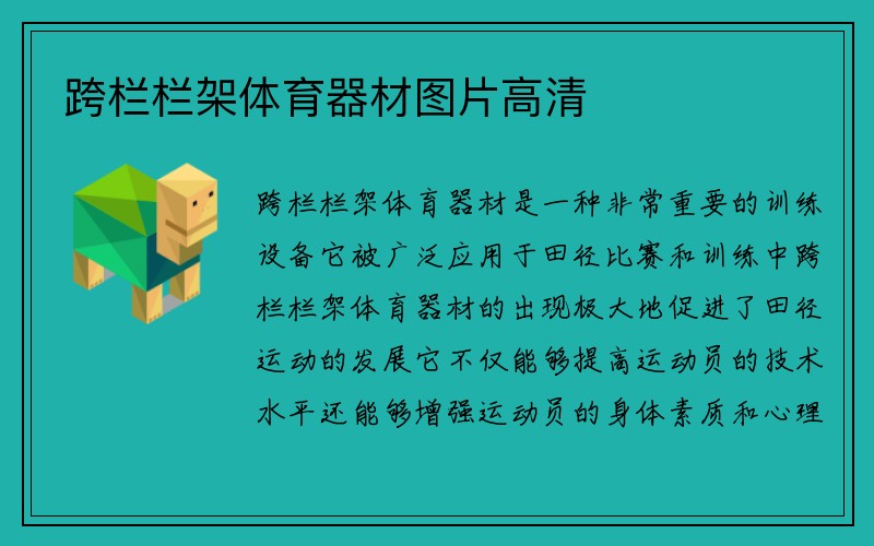 跨栏栏架体育器材图片高清